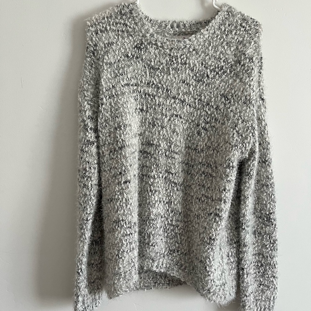 SO Textured Gray Sweater